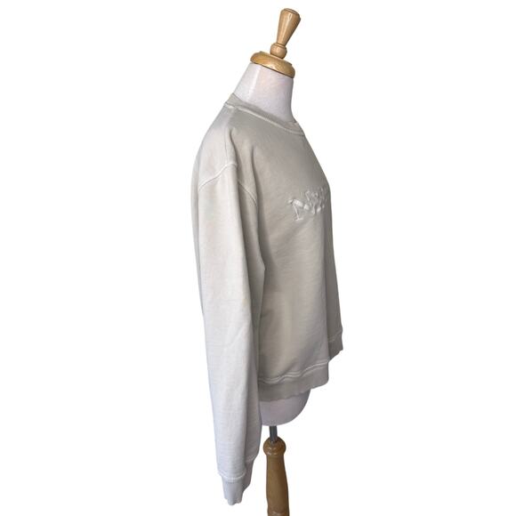 NANUSHKA Remy Embroidered Sand Cotton Sweatshirt Size XS - Picture 3 of 7